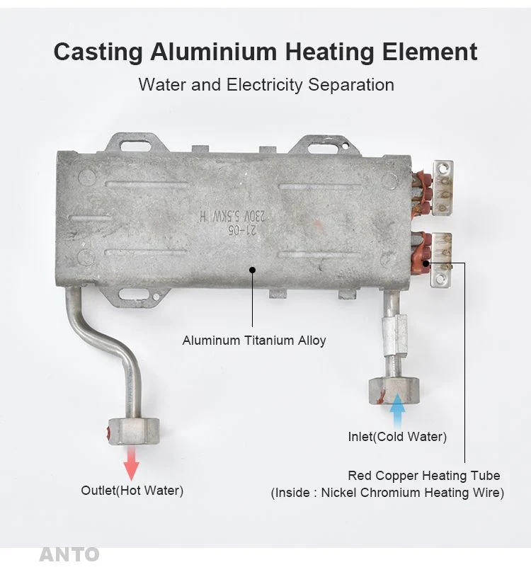 Hot Water Heating Element Casting Alumium Electric Water Heater Parts